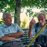 Da sx: il Presidente del Parco del Monviso Marco Dastrù con Clemente Berardo - Foto arch. EGAP Monviso